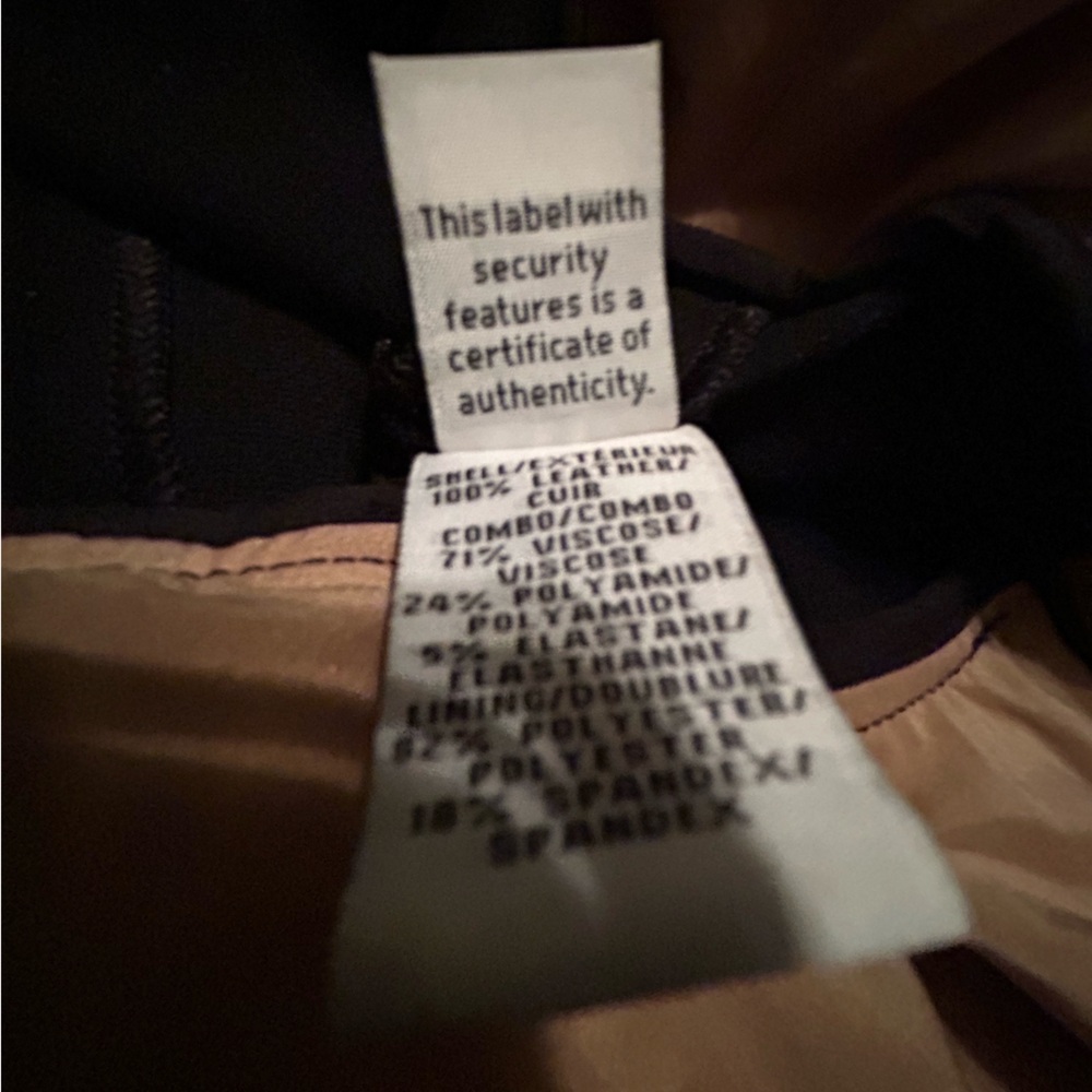 Diane von Furstenburg Black and Tan Leather Sleeveless Dress - Picture 8 of 13